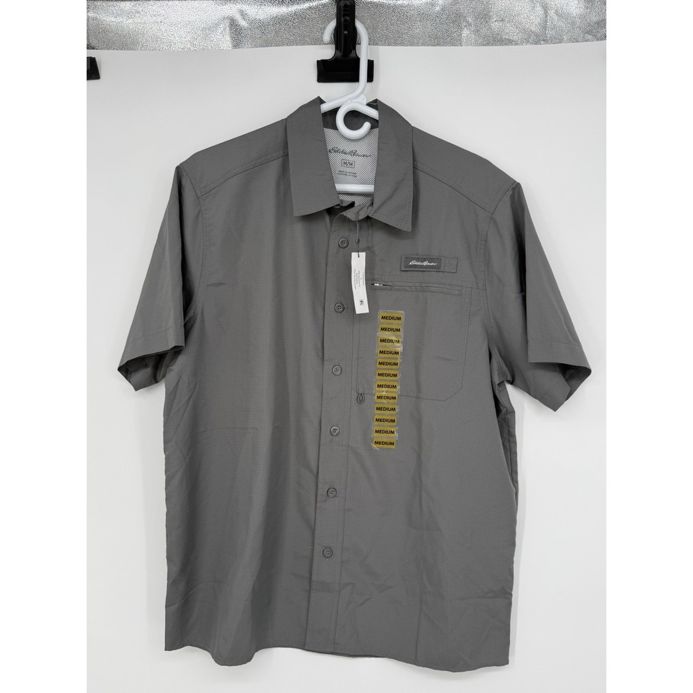 Eddie Bauer Men's Short Sleeve Button Down Medium NWT